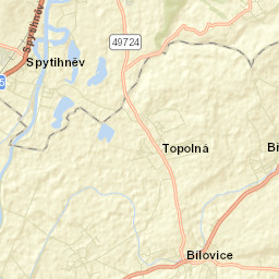 Spytihněv Street Map
