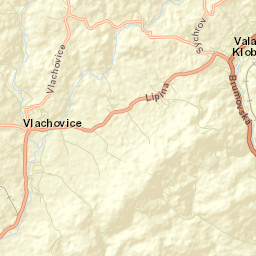 Vlachovice Street Map