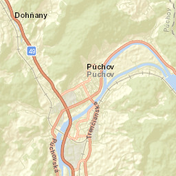 Púchov Street Map