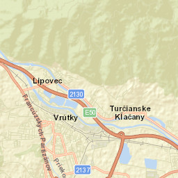 Vrútky Street Map