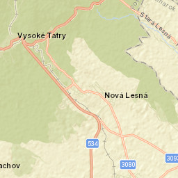 Nová Lesná Street Map