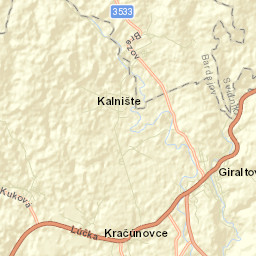 Giraltovce Street Map