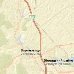 Voronovytsya Street Map