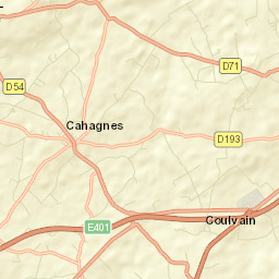 Cahagnes Street Map