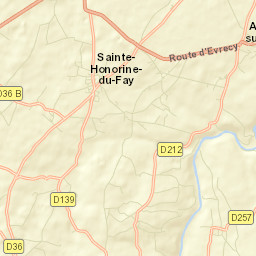 Sainte-Honorine-du-Fay Street Map