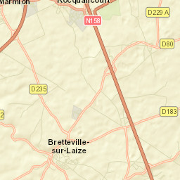 Bretteville-sur-Laize Street Map