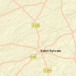 Saint-Sylvain Street Map