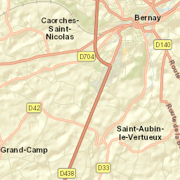 Bernay Street Map