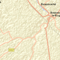 Beaumont-le-Roger Street Map