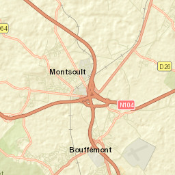 Bouffémont Street Map