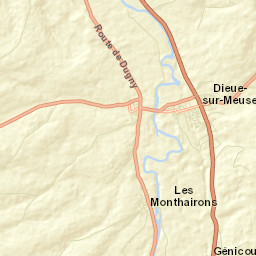 Dieue-sur-Meuse Street Map