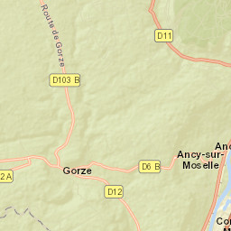 Ancy-sur-Moselle Street Map