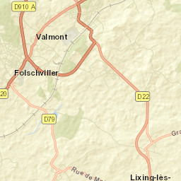 Folschviller Street Map