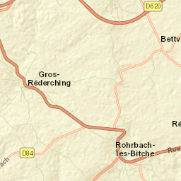Gros-Réderching Street Map