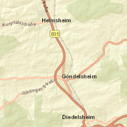 Gondelsheim Street Map