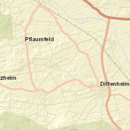 Dittenheim Street Map