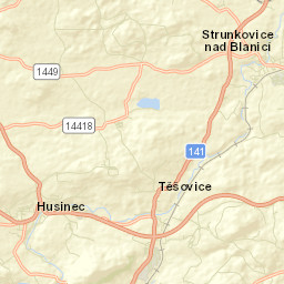 Husinec Street Map