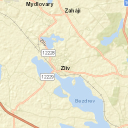 Zliv Street Map