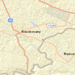 Rouchovany Street Map