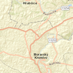 Moravský Krumlov Street Map