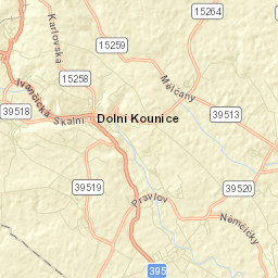 Dolní Kounice Street Map