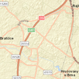 Hrušovany u Brna Street Map