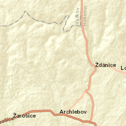 Ždánice Street Map