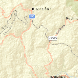 Bojkovice Street Map