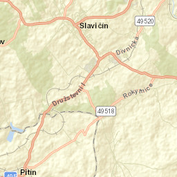 Slavičín Street Map