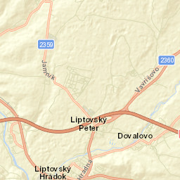 Liptovský Hrádok Street Map