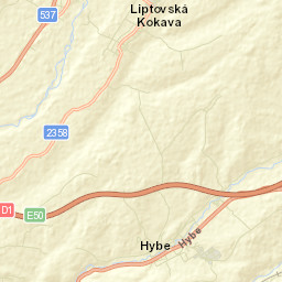Hybe Street Map