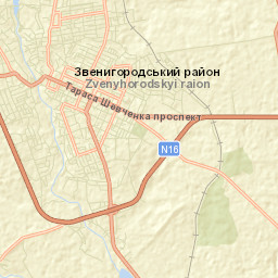 Zvenihorodka Street Map