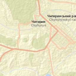 Chyhyryn Street Map