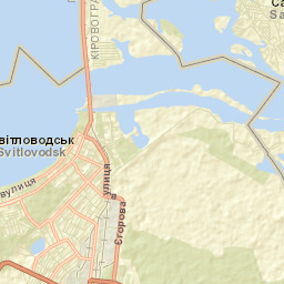 Svitlovods’k Street Map