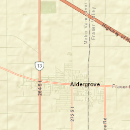 Aldergrove Street Map
