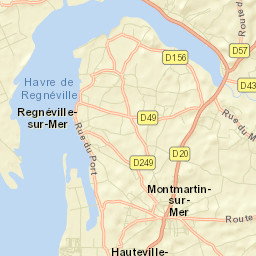 Montmartin-sur-Mer Street Map