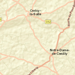 Cerisy-la-Salle Street Map