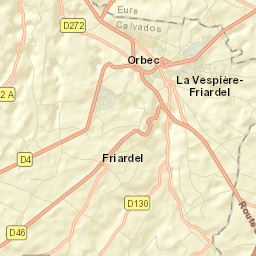 Orbec Street Map