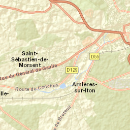 Saint-Sébastien-de-Morsent Street Map
