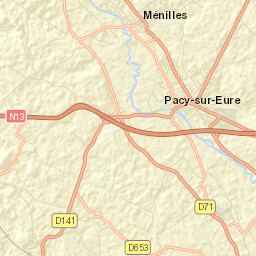 Pacy-sur-Eure Street Map
