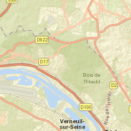 Vaux-sur-Seine Street Map