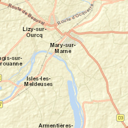 Mary-sur-Marne Street Map