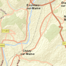 Nesles-la-Montagne Street Map
