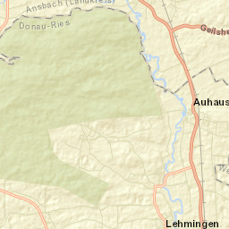 Auhausen Street Map