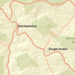 Heidenheim Street Map