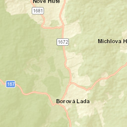 Borová Lada Street Map