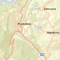 Prachatice Street Map