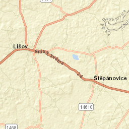 Lišov Street Map