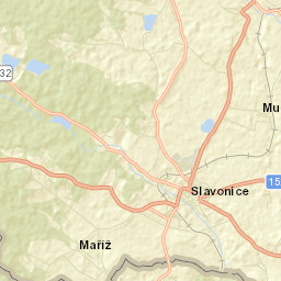 Slavonice Street Map