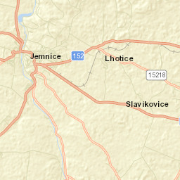 Jemnice Street Map